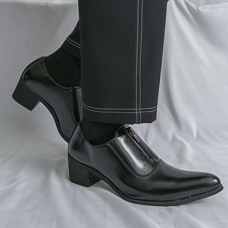 Mens Leather Shoes Color Black Sizeuk 7