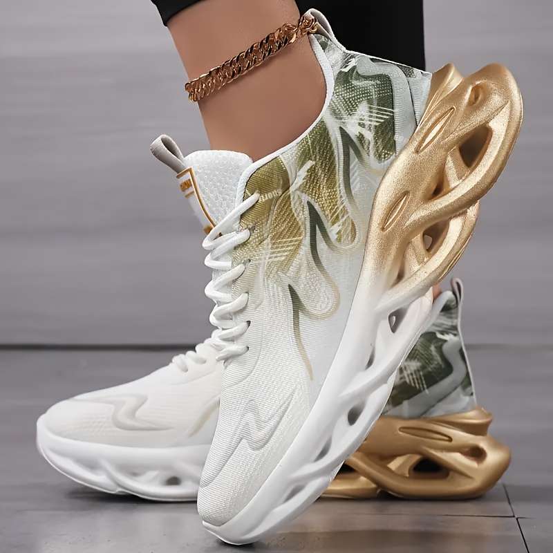 Sneakers Color White Golden Sizeuk 7