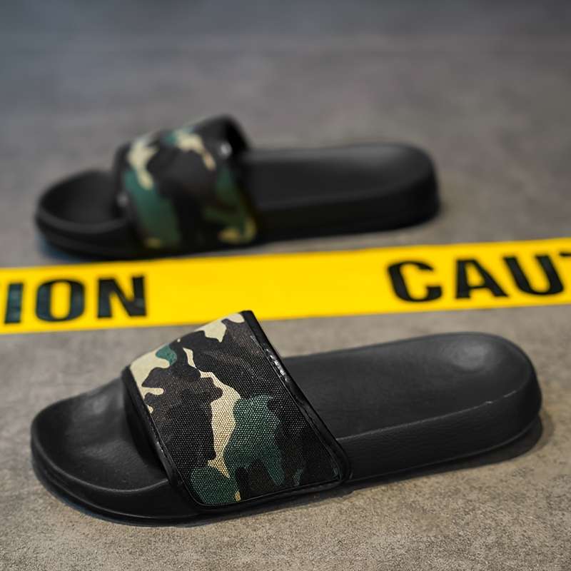 Men Slippers Summer Style Army Green Size Uk 8