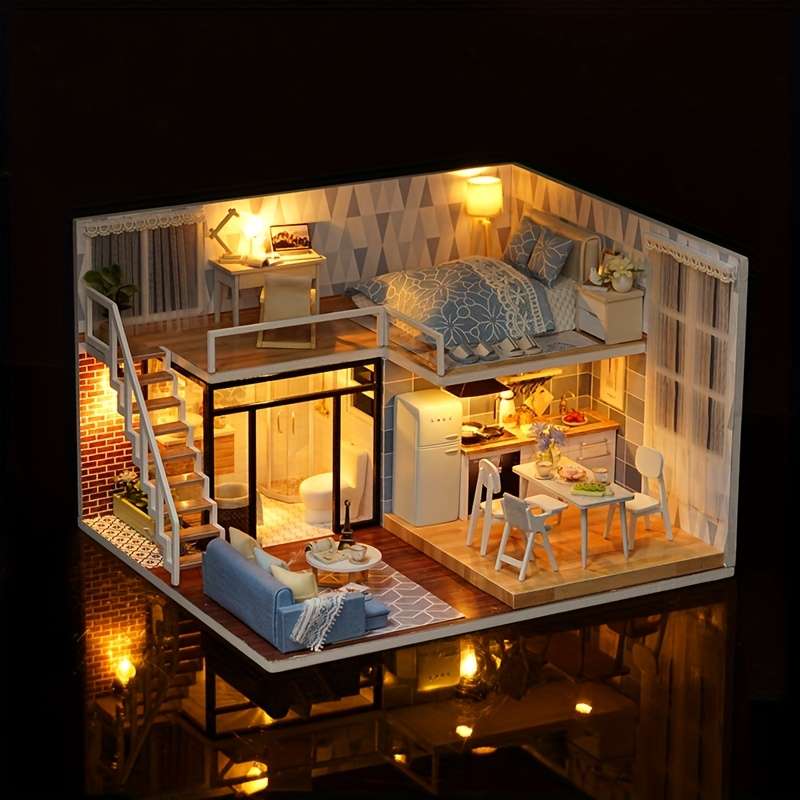 3D Model Desktop Ornament Items Light Blue Time  Tools