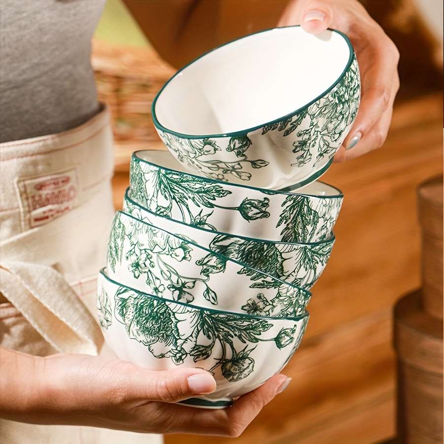 Bowl Color 6Pcs  2 Sauce Dishes  2 Bowls  2 Platters