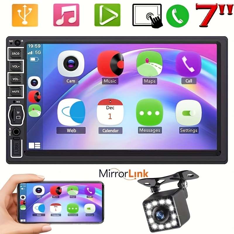 Car Audio  Entertainment System Model 7Inmp5  Add Camera Kit