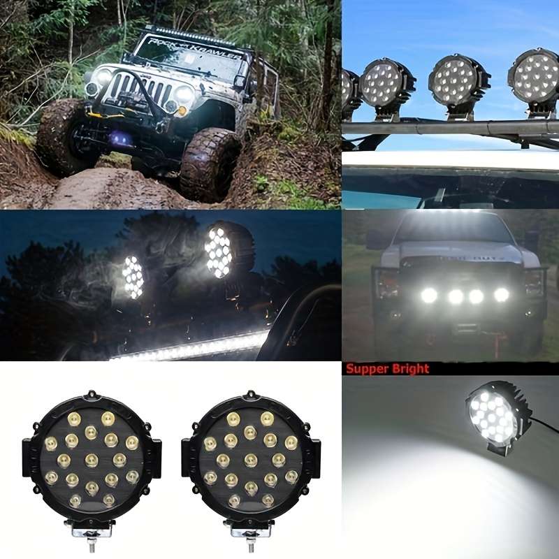 Car Lights Items 2Pcs51Wblack