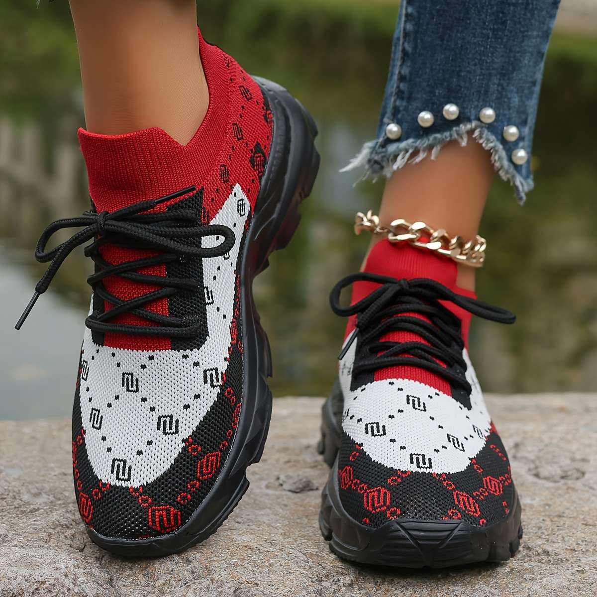 Women S Sneakers Color Black  White Sizeuk 4.5