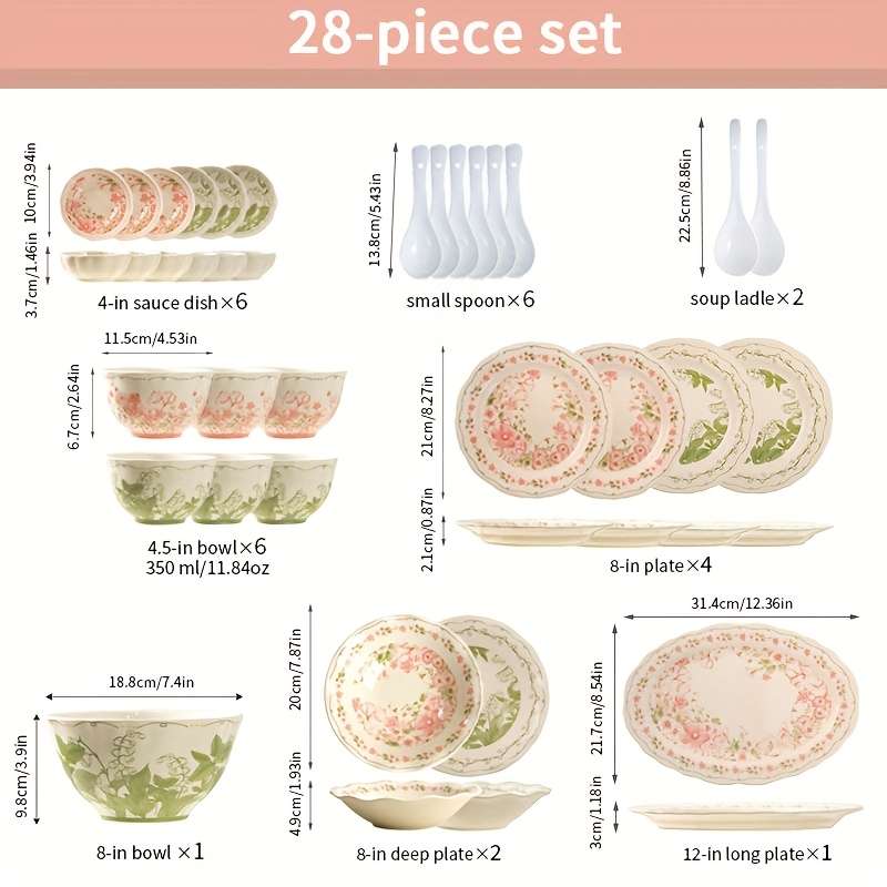 Bowl Color 36Piece Set