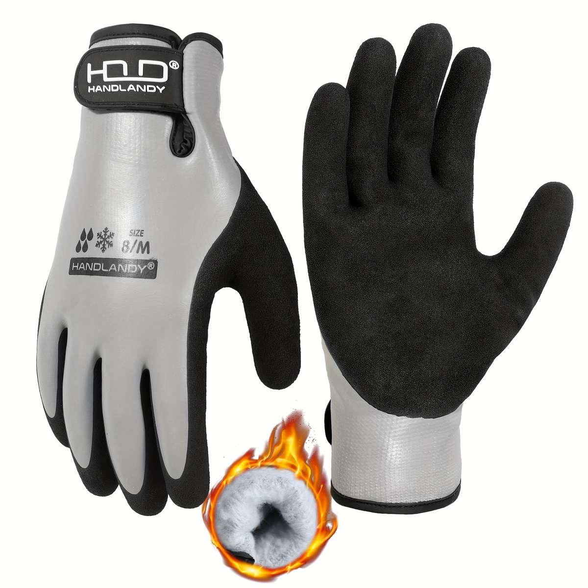 Work Gloves Color Red Size7S