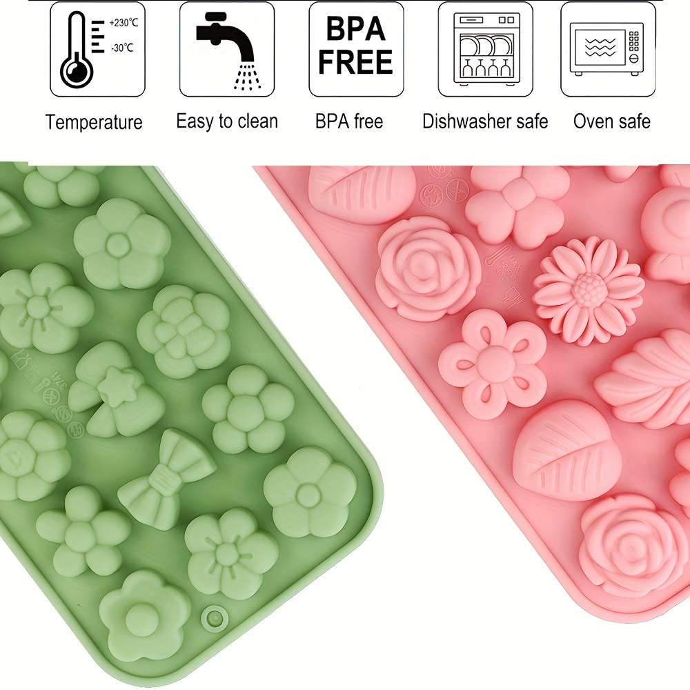 Suitable For Baking Molds Color Pink Add Green 2Pcs