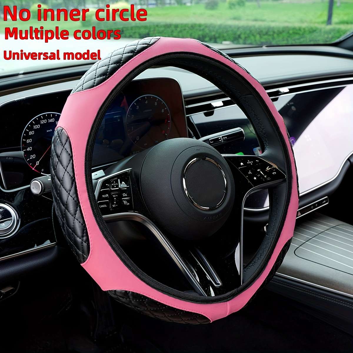 Car Steering Wheel Cover Deep Grey
