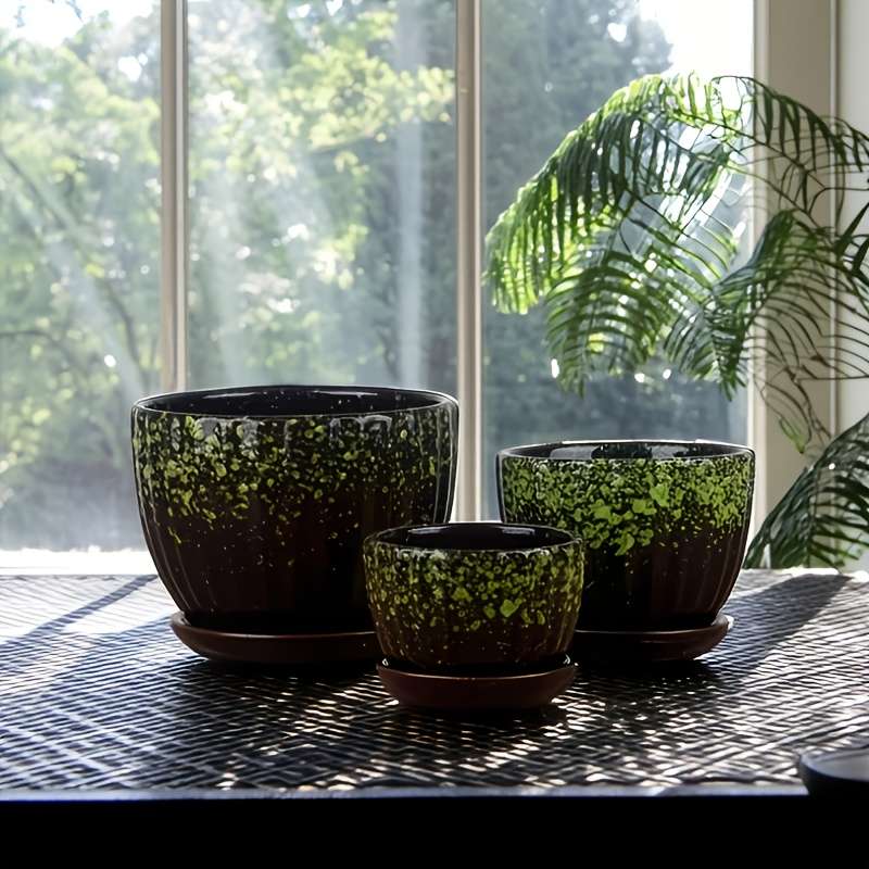 Flowerpot Color 3Pcs Flower Pots