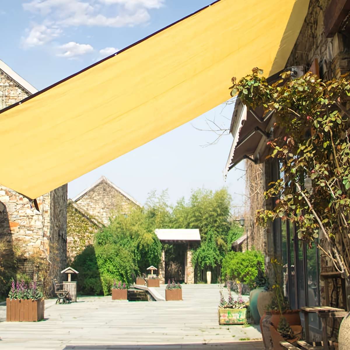 Shade Net Size Yellow 78.7*157.4Inch2*4M