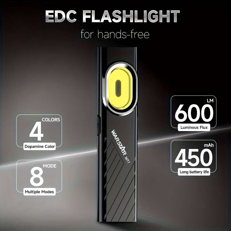 Advanced Warstar Ultra Thin Flashlight Wt7 600 Lumens Outdoor Reliable Solution