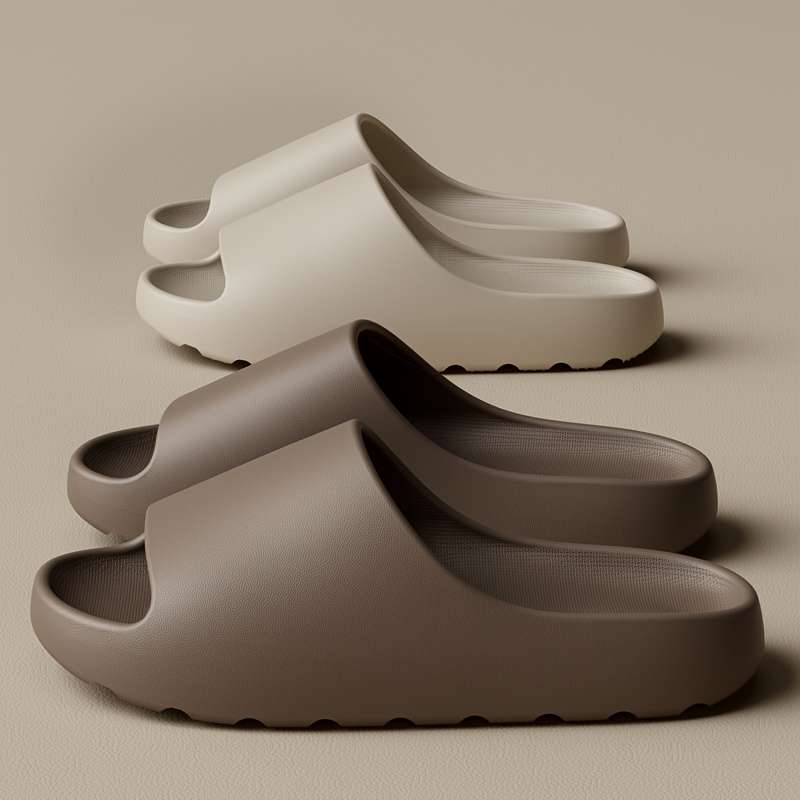 Men Slippers Summer Style Khaki Size Uk 10.5 To 11