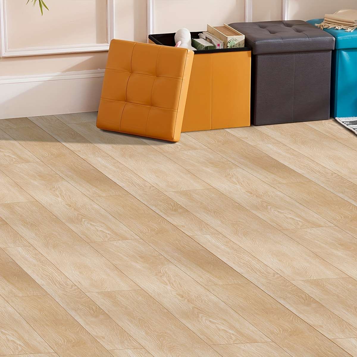 Self Adhesive Floor Stickers 100.08Cmx40.13Cm Camel