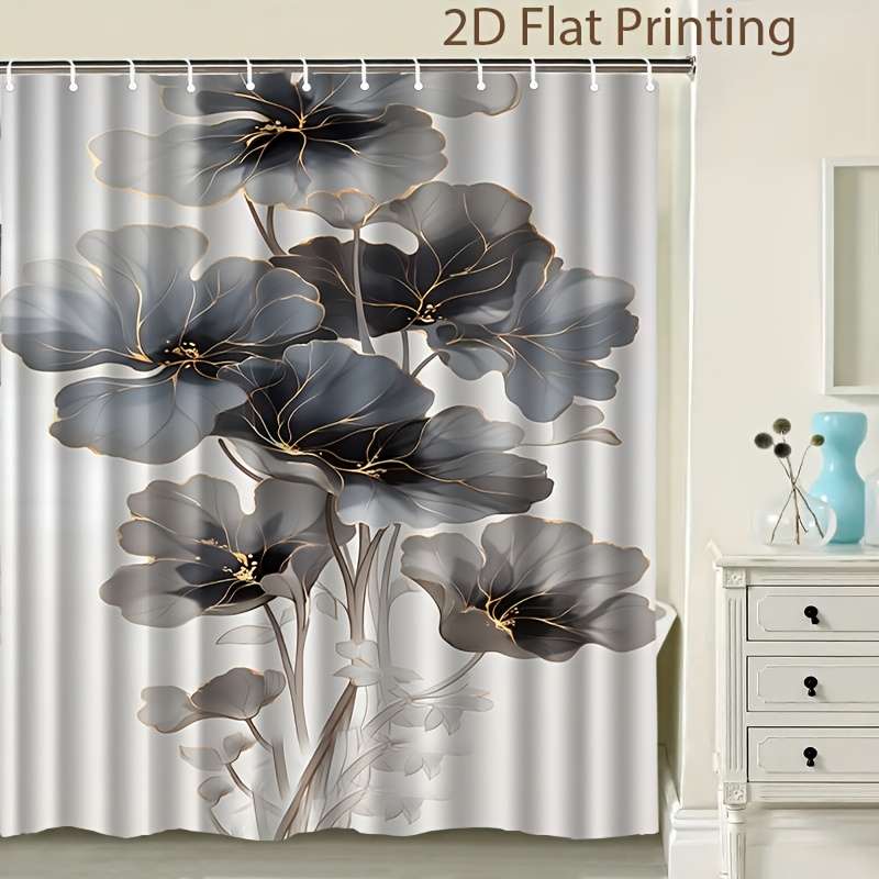 Waterproof Shower Curtain Color Polychrome Size 90X180 89.99Cm*180.01Cm