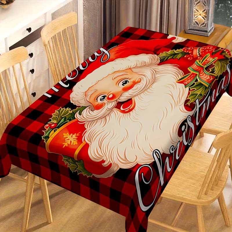 Christmas Tablecloth Size Rectangle 84.96X139.7Cm