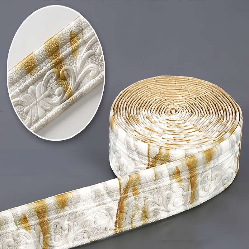 Classic Waterproof Desk Wrap 812 color Golden  ADD white  ADD grey size 3.07inx 10.0meter