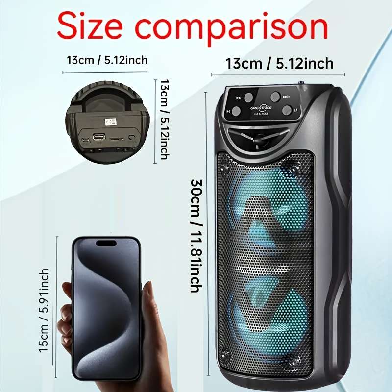 Heavy-Duty Dual Channel Design Super Loud Sound, Outdoor For Live Performance