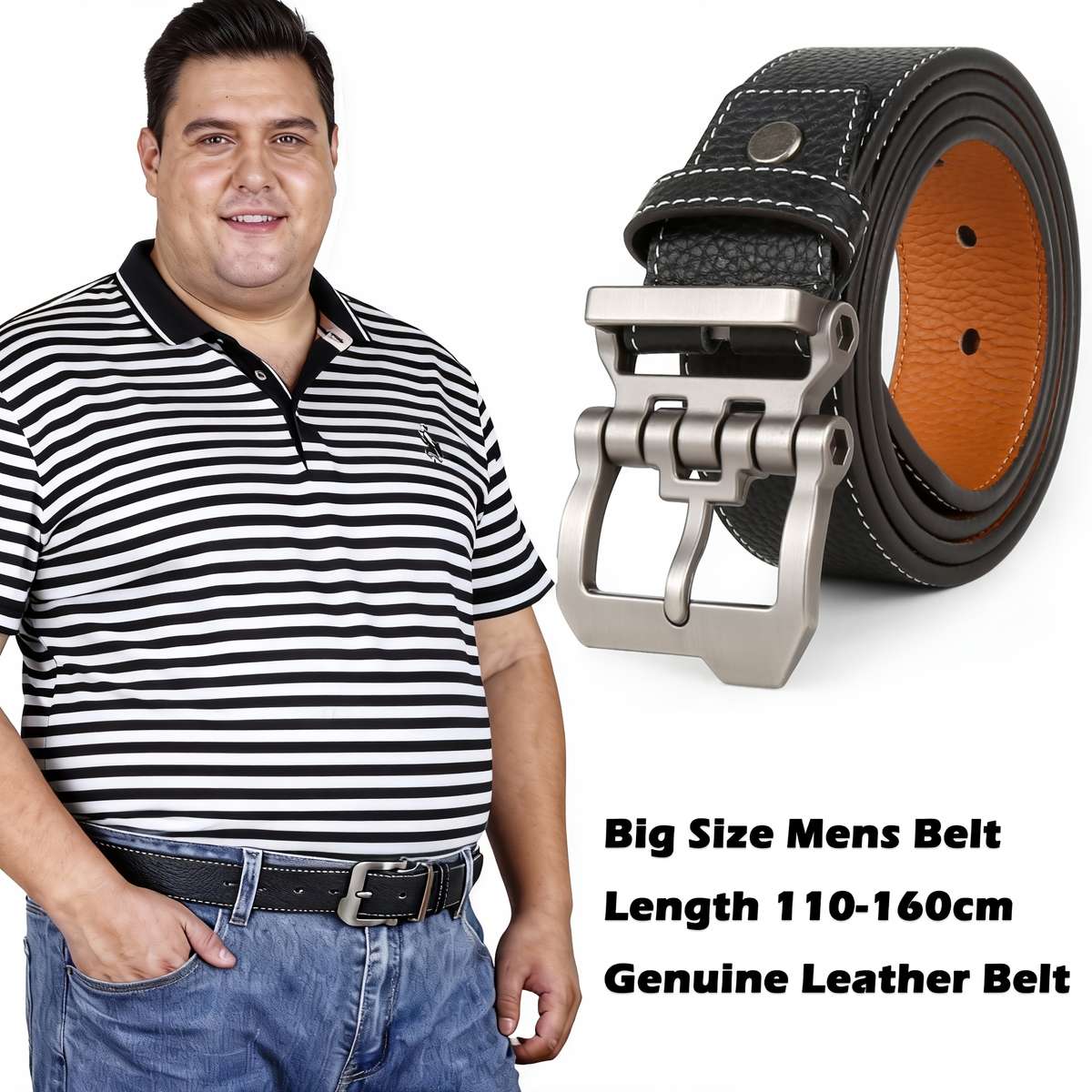 Belt Color Black Size 120Cm 47.2Inch