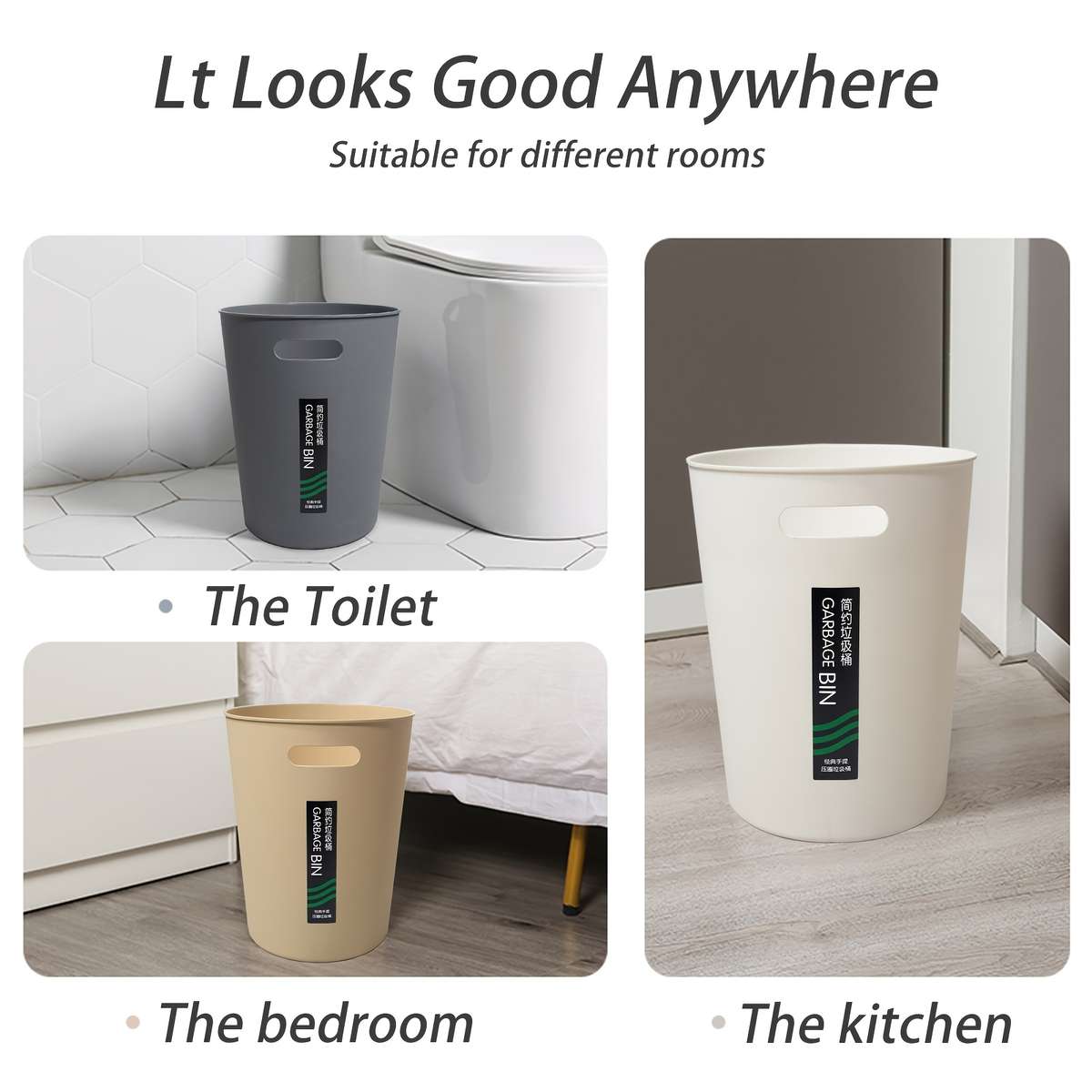 Garbage Can Color White Quantity2Pcs