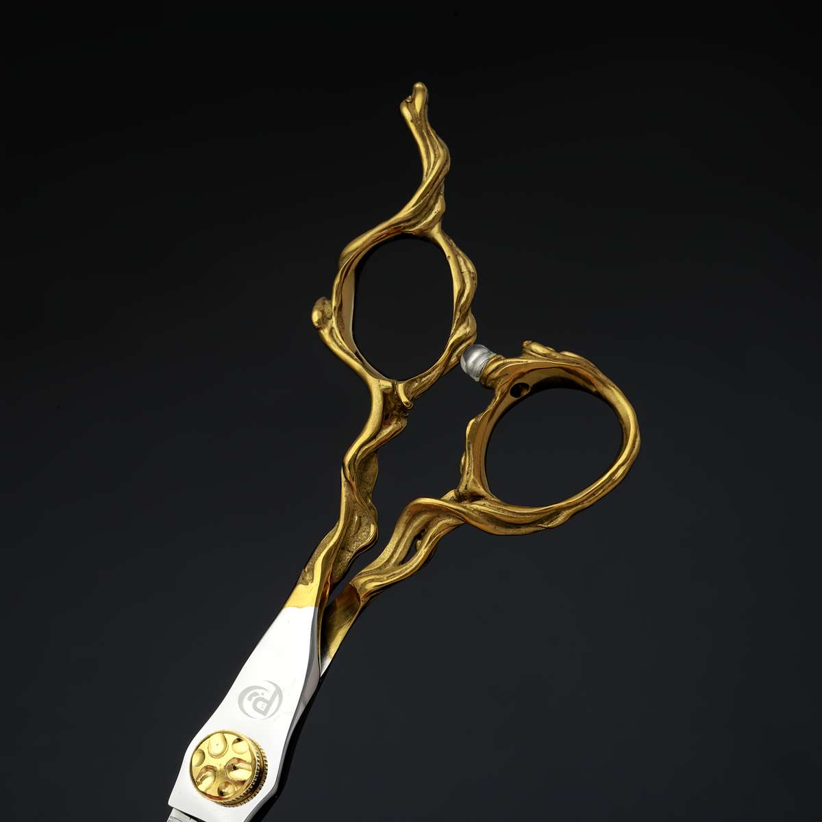 Hairdressing Scissors Style Poulos440C Two Tone Thinning Shears Hair Loss