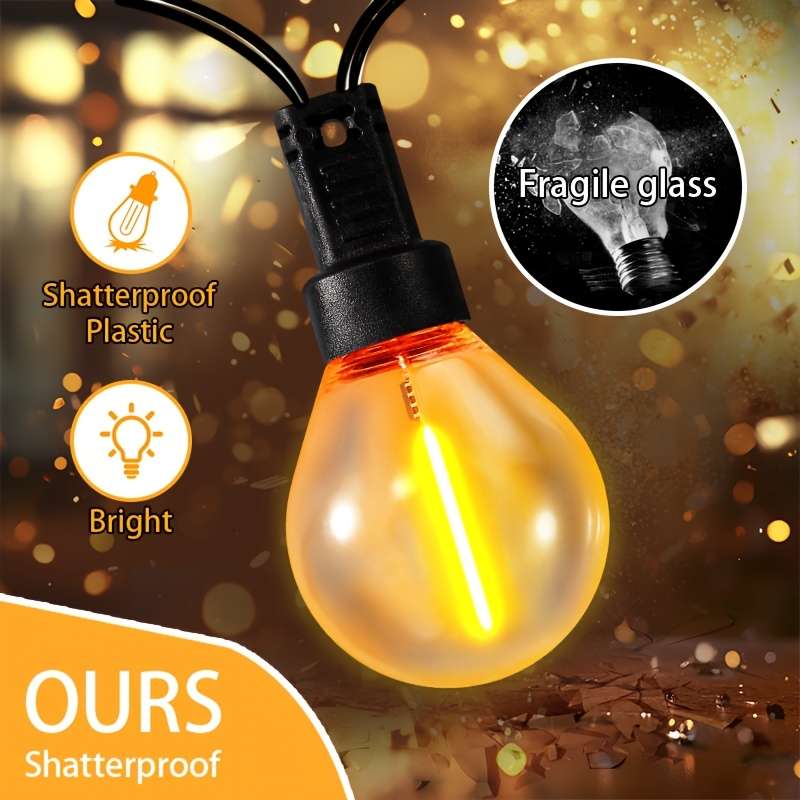 String Lights Size 23Ft 7M 10 Led Bulbs