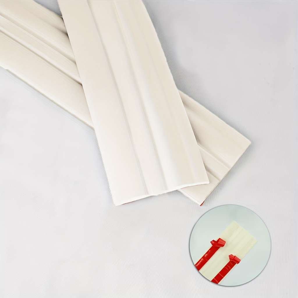 Skirting Board 118.11 Inches * 2.36 Inches 5 Meters * 6 Centimeters Style Elegant White