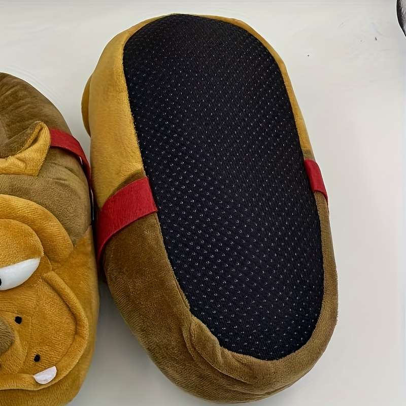 Cotton Slippers Color Yellowishbrown Sizeuk 7