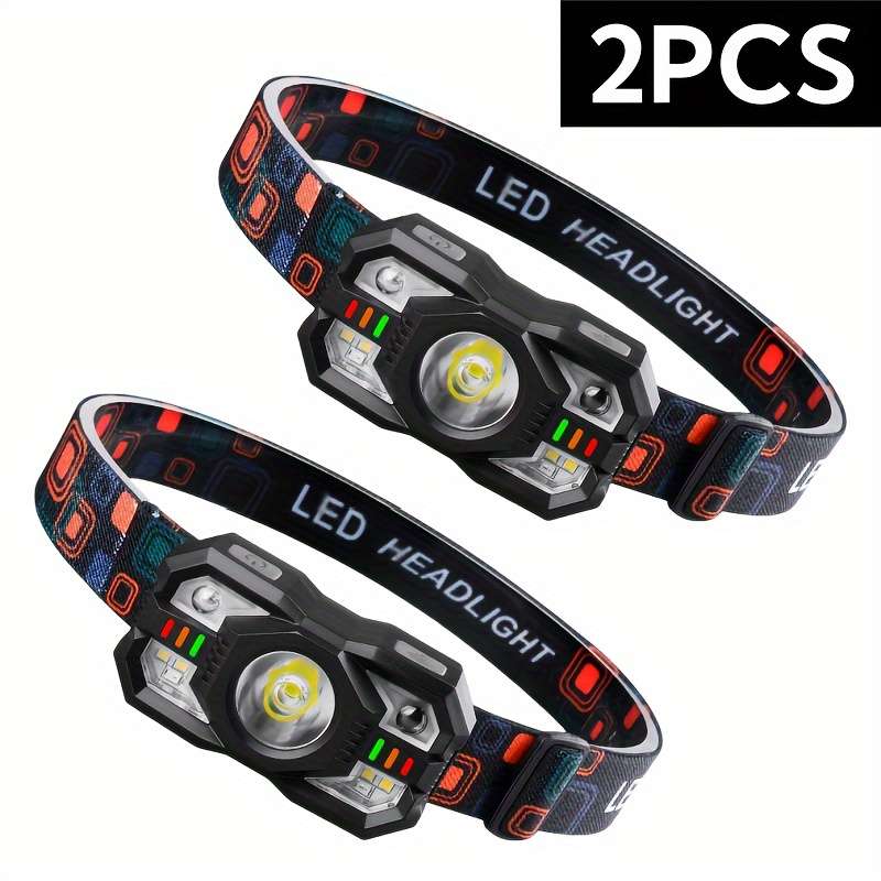 Headlamp Color Black 2Pcs
