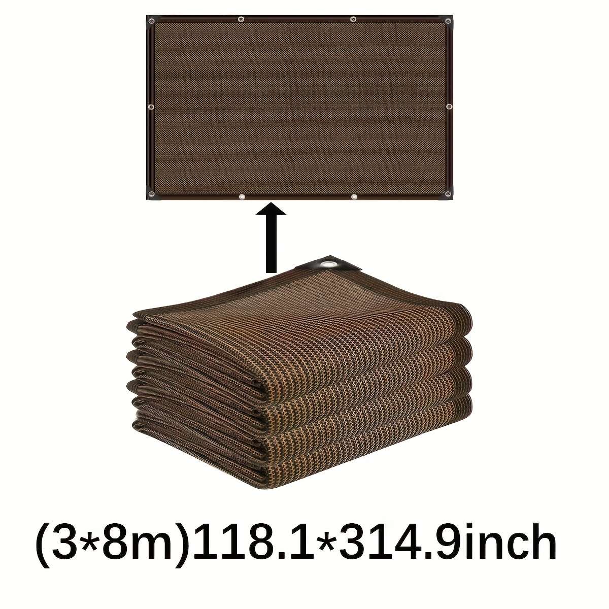 Shade Net Size Brown 5*10M 196.8*393.7 Inches