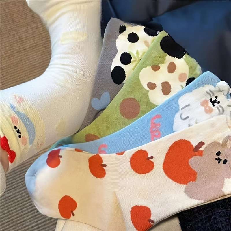 Women S Socks Color 5 Pairs In Random Mixed Colors