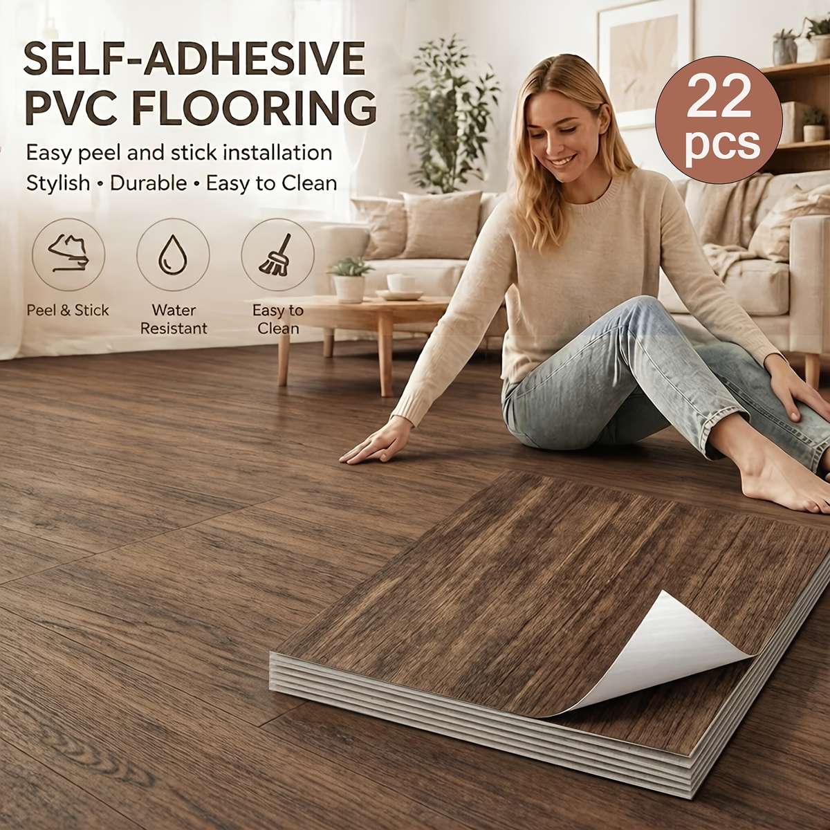 Self Adhesive Floor Stickers Gybdm26 30.5Cm*30.5Cm 22Pieces