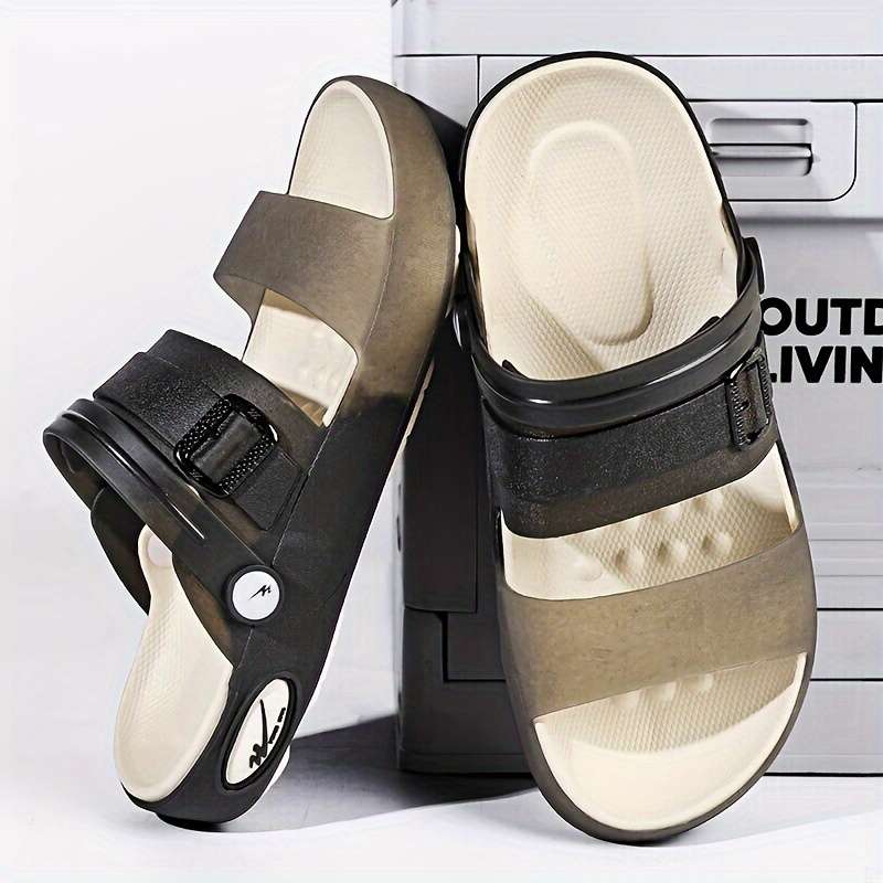 Men Slippers Summer Style Brownness Size Uk 7