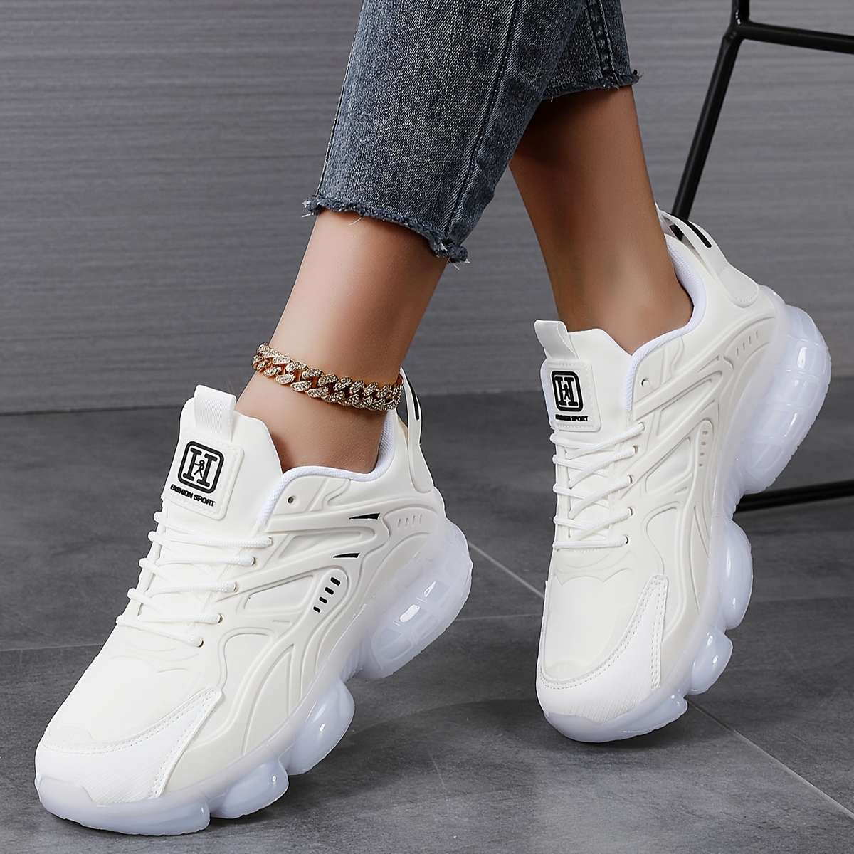 Women S Sneakers Color White Sizeuk 8