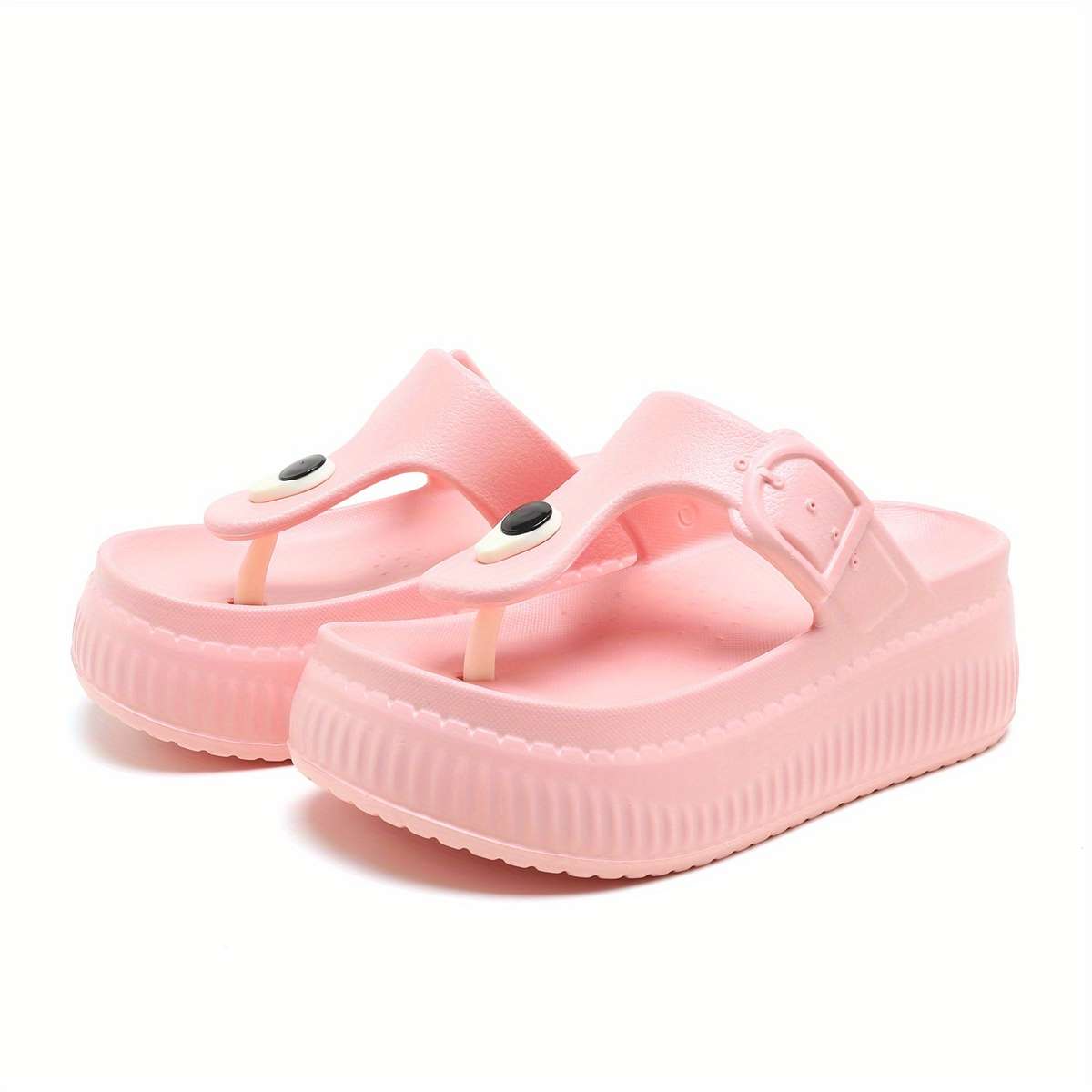 Ladies Summer Flip Flops Black Uk 4.5-5