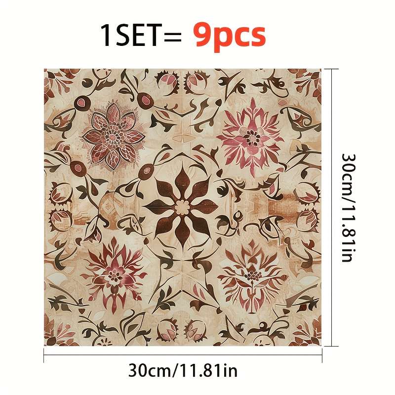 Self Adhesive Floor Stickers 11.81X11.81In30Cm