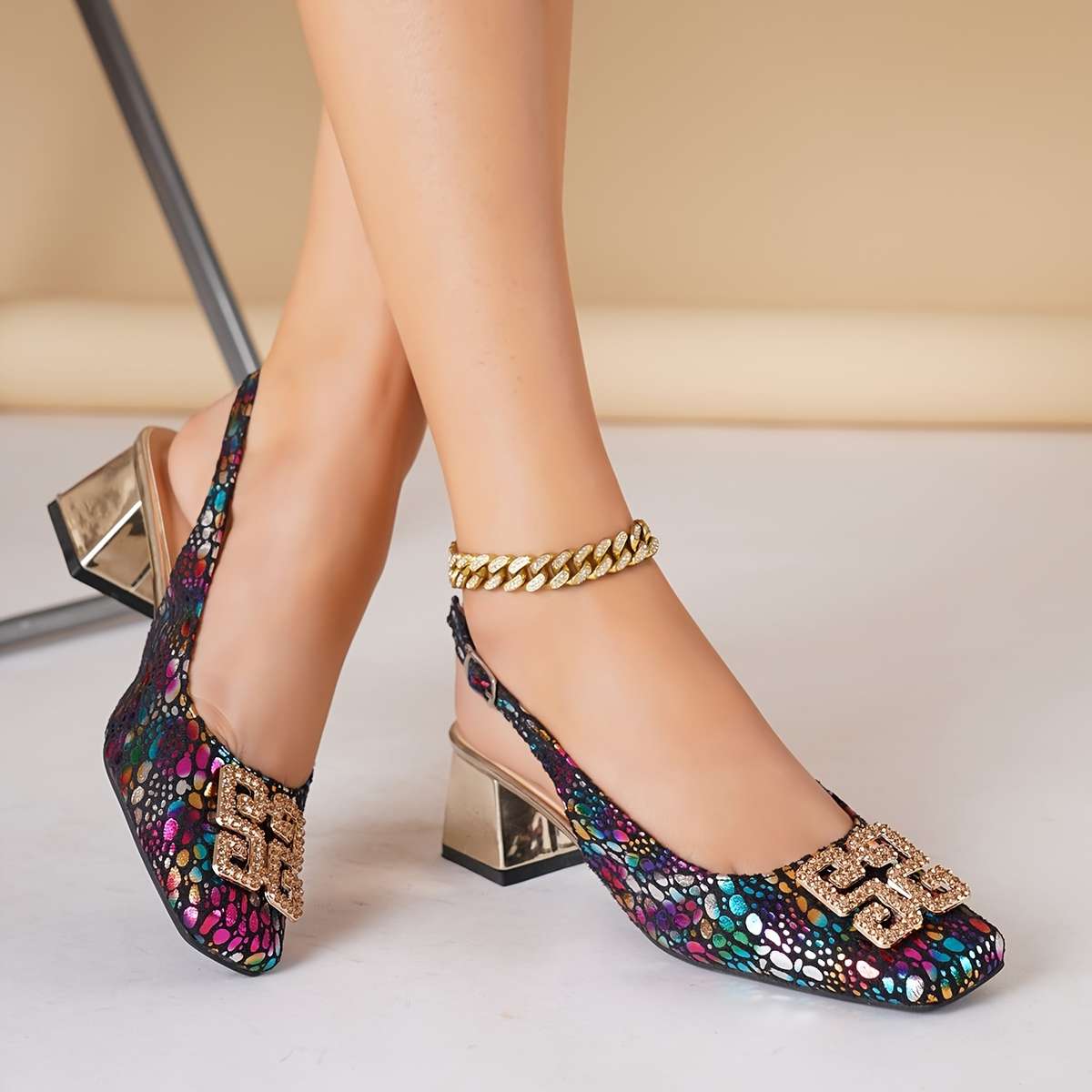 Women S High Heels Color Multicolor Sizeuk 10