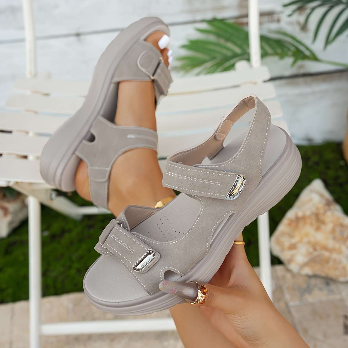 Non Slip Trendsetting Lightweight Quick Dry Women S Platform Sandals With