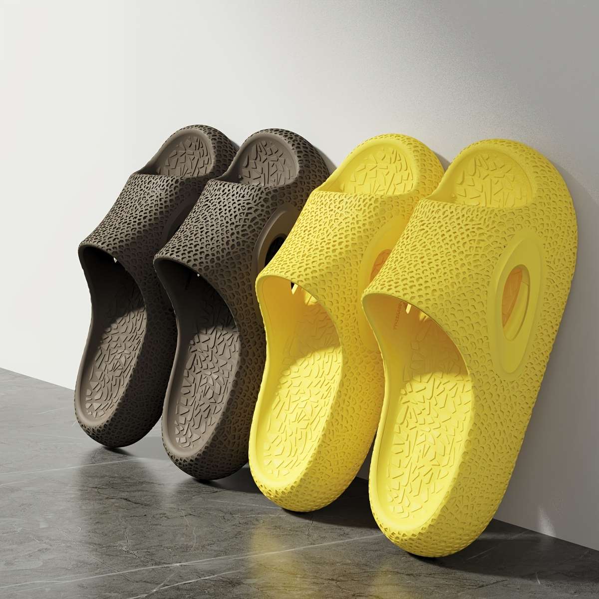 Sandals Color Lemon Yellow Size Uk 2.5 3