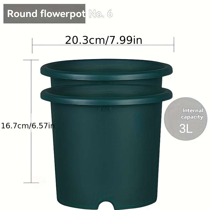 Flowerpotmodel No  7  Diameter 23 62 Cmcolor 2Pcs Simple Gray