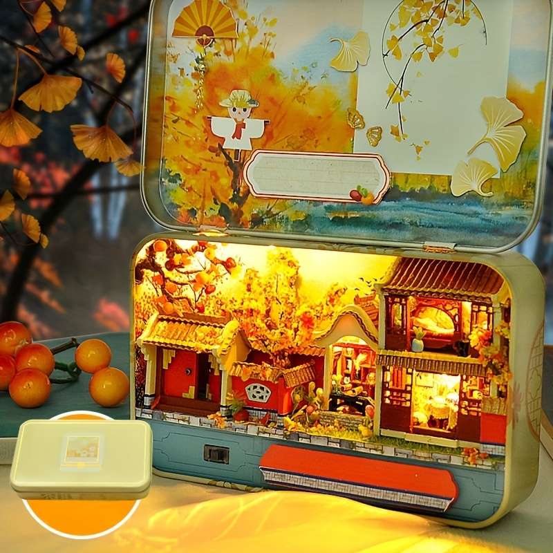 Building Toy Architectural Model Toy Set Style Autumn