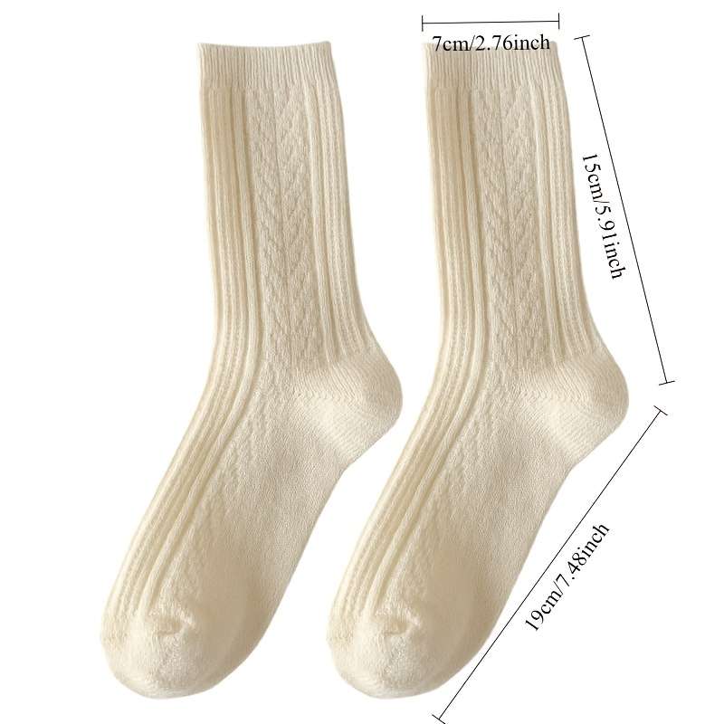 Women S Socks Color White Quantity 5 Pairs