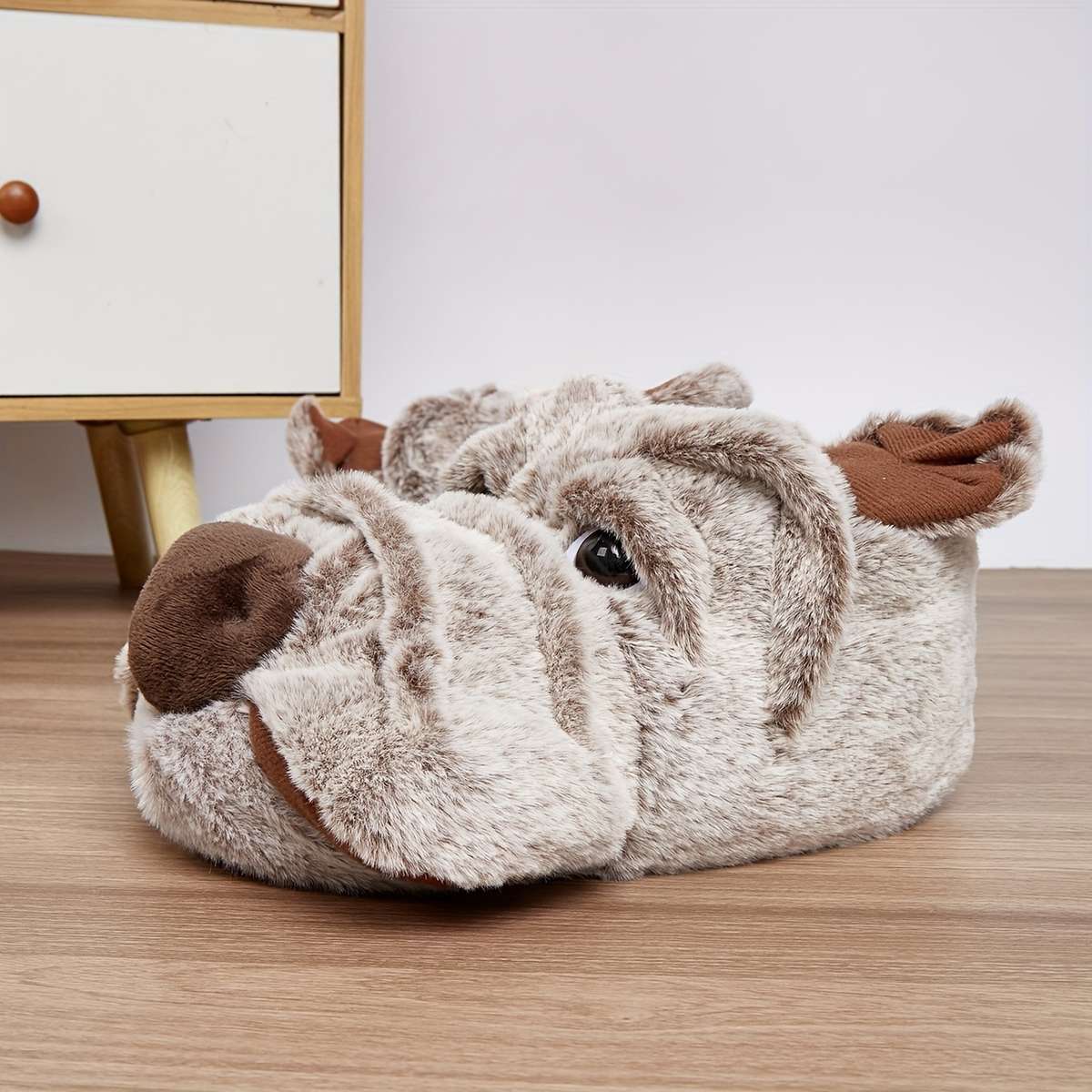 Cotton Slippers Color Coffee Brown Sizeuk 7