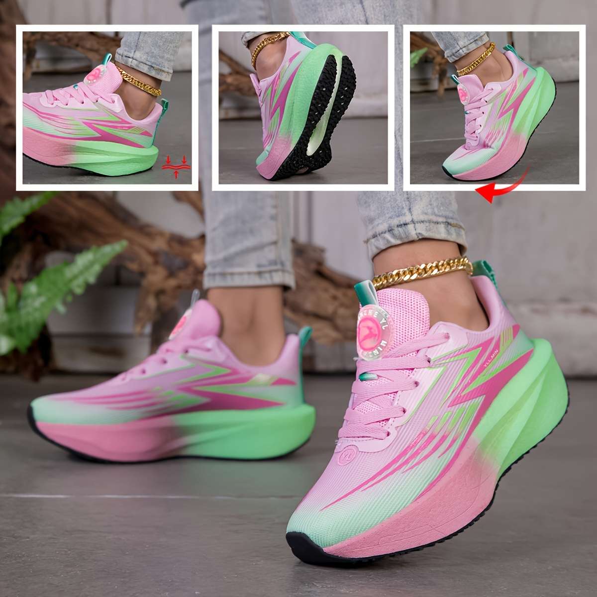 Women S Sneakers Color Pink Sizeuk 4
