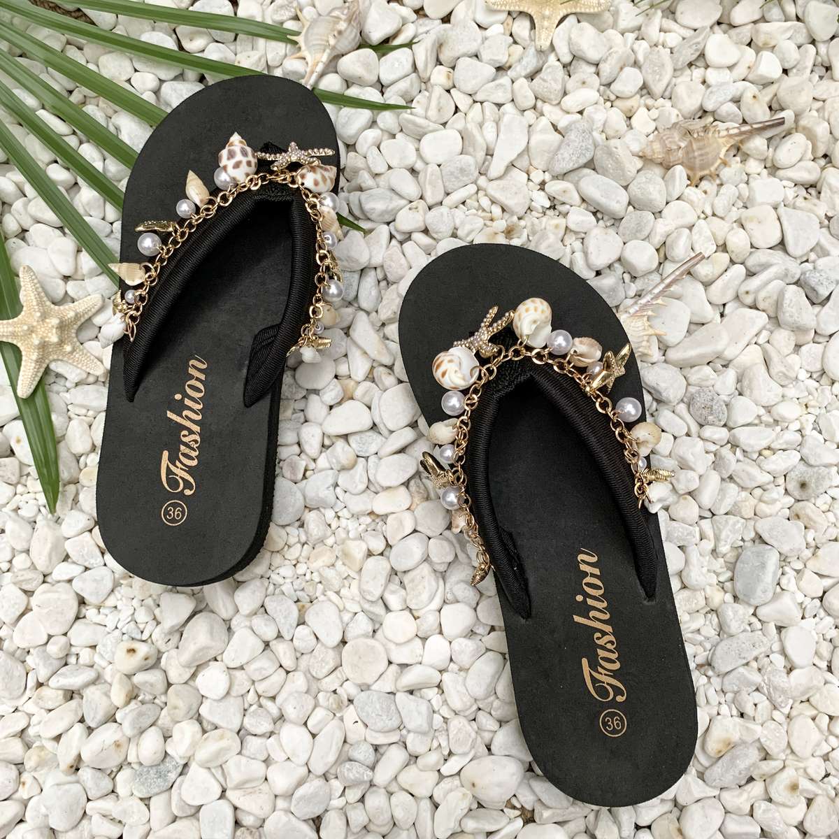 Ladies Summer Flip Flops Black Uk 7