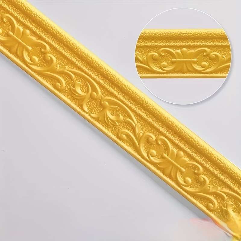 Skirting Board European Flower Gray Size Long 220Cm*Wide 8Cm