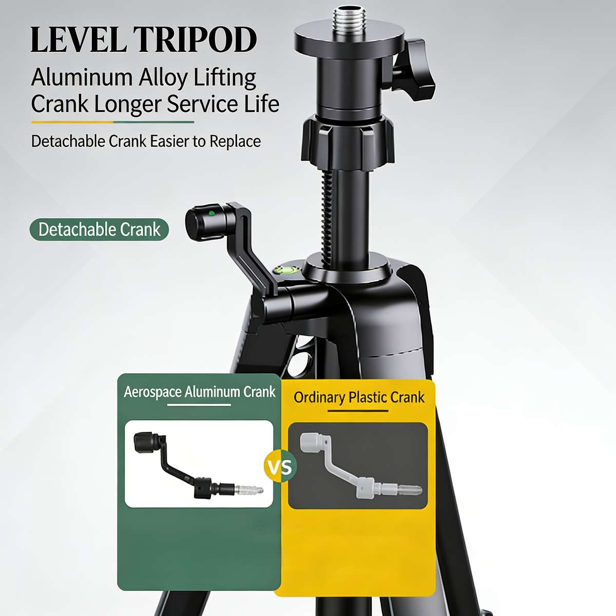 Professional Tripod Heavy Duty Aviation Aluminum Alloy Legs Adjustable Model 1