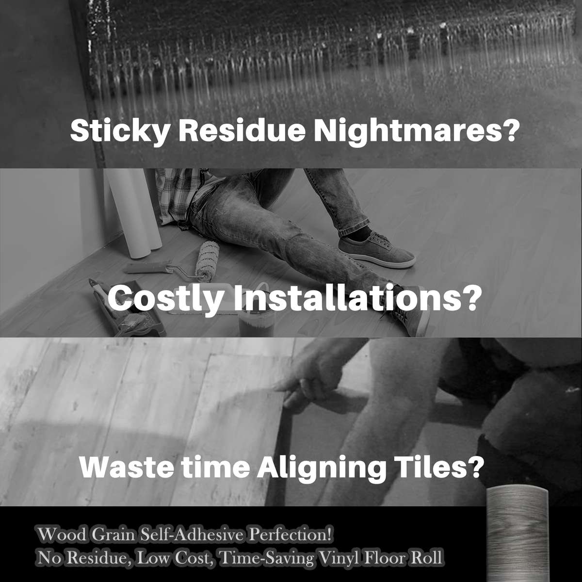 Self Adhesive Floor Stickers Dark Red 2 Rolls