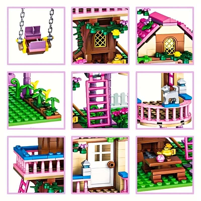 Building Toy Architectural Model Toy Set Style Swing Villa