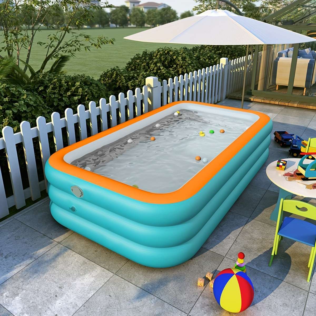 Swimming Pool Size 210Cm82.7Inchthreelayer Flat Bottom