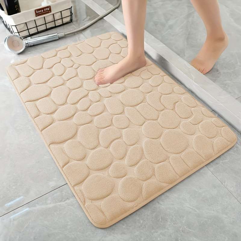 Floor Mats Color Gray Pebble Size 40X60Cm Ch